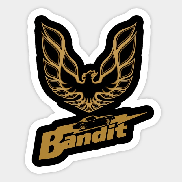 Smokey And The Bandit 1977 Pontiac Firebird Trans Am Sticker by Bigfinz